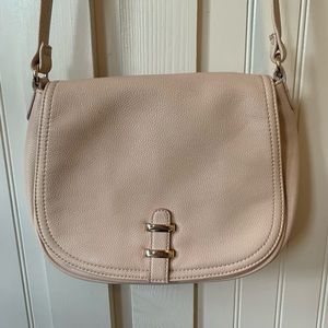 Express light pink crossbody bag